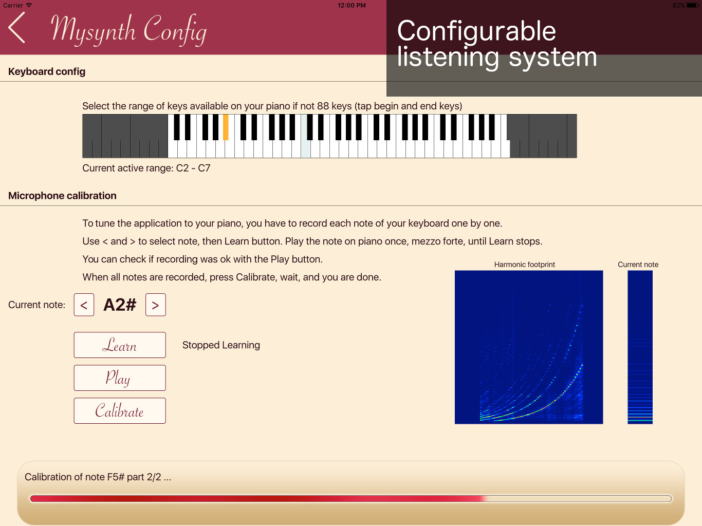 Instrument and mic config